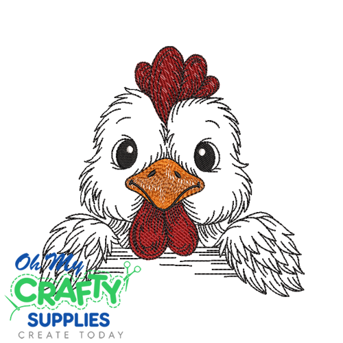 Coop Cutie Embroidery Design
