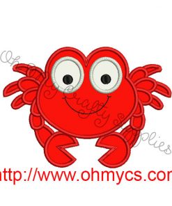 Crab Applique Embroidery Design