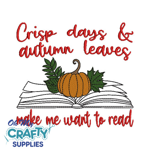 Crisp Read Embroidery Design