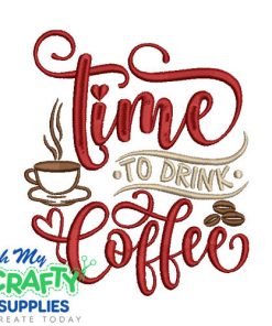 Coffee Time 36 Embroidery Design