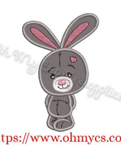 Cutie Bunny Applique
