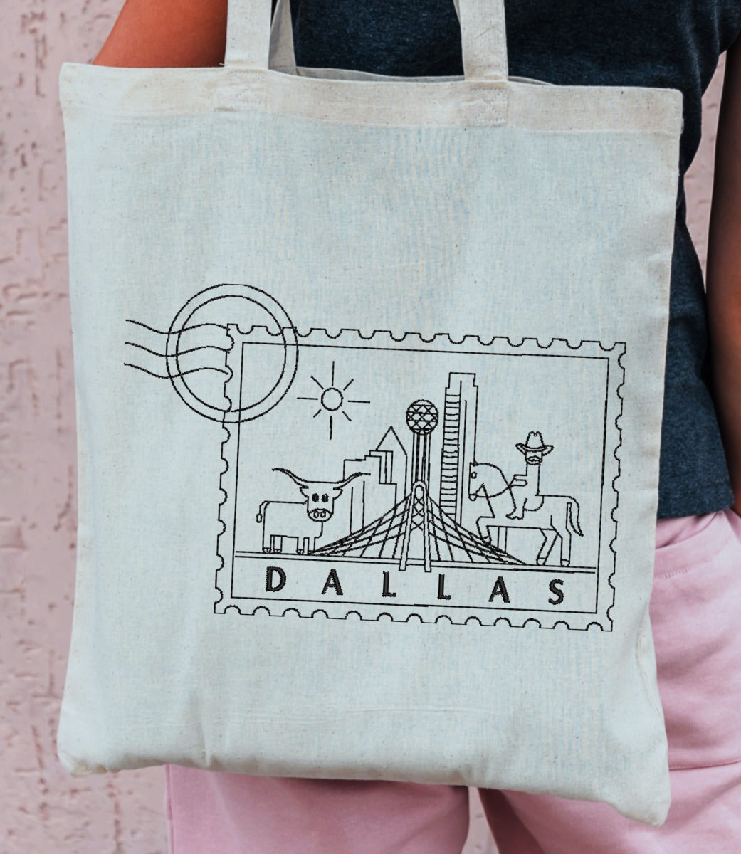 Dallas Stamp Embroidery Design