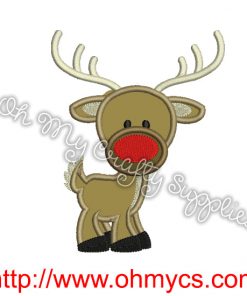 Reindeer Embroidery Applique