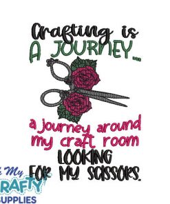 Crafting is a journey Embroidery Design