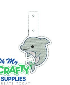 Dolphin Key Fob Embroidery Design (KFC)