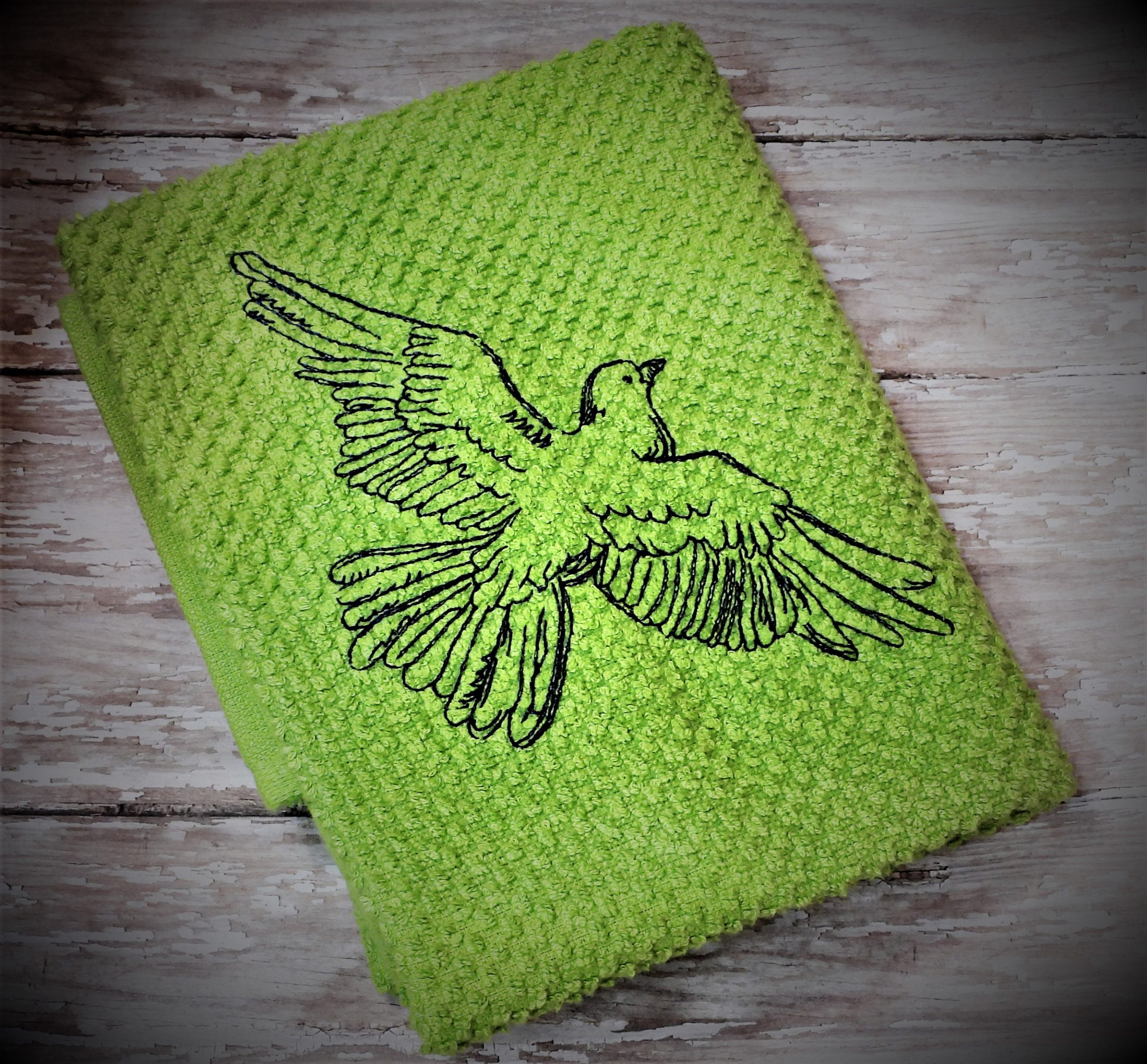 Sketch Dove Embroidery Design