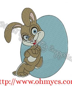 Easter Rabbit Embroidery Design