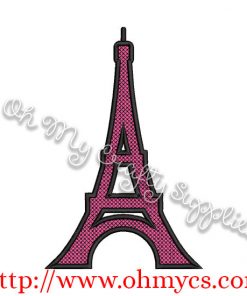 Eiffel Tower Applique Design / Paris / France