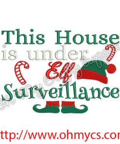 Elf Surveillance Embroidery Design