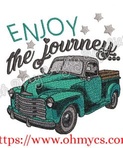 Enjoy the journey Embroidery Design