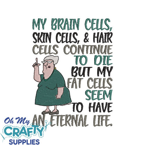 Eternal Life Cells Embroidery Design