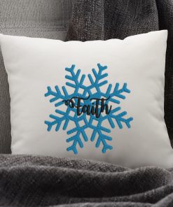 Faith Snow Flake Embroidery Design