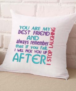 Falling Best Friend Embroidery Design