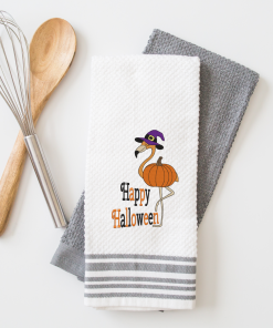 Halloween Flamingo Embroidery Design