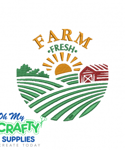 Farm Fresh 819 Embroidery Design