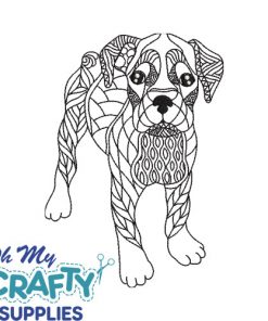 Henna Dog 82021 Embroidery Design