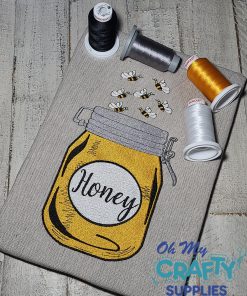 Honey Jar Embroidery Design