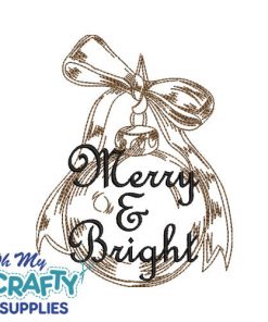Merry Ornament Embroidery Design