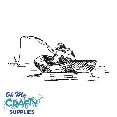 Fishing Boat 92821 Embroidery Design