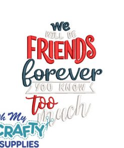 Friends Forever 7122 Embroidery Design