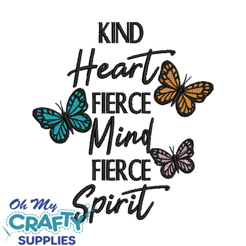 Fierce Mind Embroidery Design