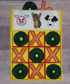 ITH Tic Tac Toe Embroidery Design