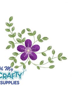 Floral Ripple Embroidery Design