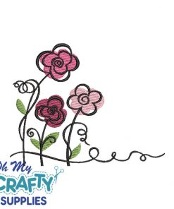 Floral Swirls 11722 Embroidery Design