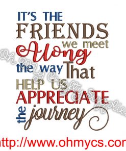 Friendly Journey Embroidery Design