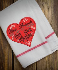 Friends are like Thighs Embroidery Design