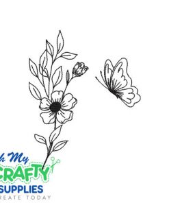 Floral Scene 728 Embroidery Design