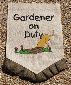Gardener on Duty Sketchy Embrodery Design