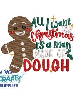 Man Made of Dough Embroidery Design