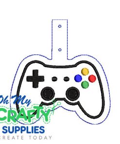 Game Controller Key Fob Embroidery Design (KFC)