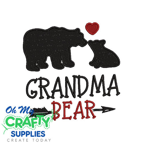 Grandma Bear 1220 Embroidery Design