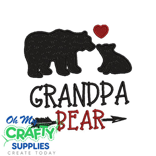 Grandpa Bear 1220 Embroidery Design