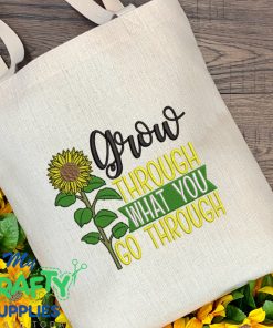Grow Through Embroidery Design
