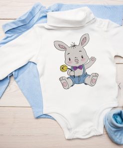 Handsome Boy Bunny Embroidery Design