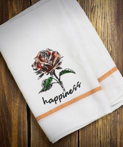 Happiness Flower Embroidery Design