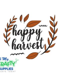 Happy Harvest 910 Embroidery Design