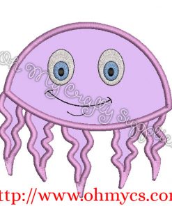 Happy Jellyfish Applique