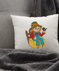 Hay Stack Scarecrow Embroidery Design