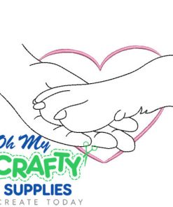 Heart Paw 2025 Embroidery Design