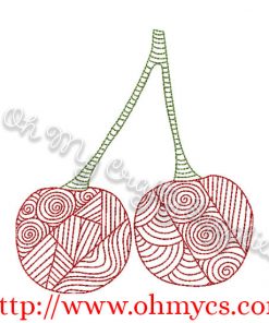 Henna Cherry Design