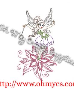 Henna Fairy Embroidery Design