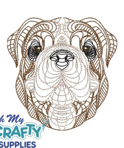Henna Dog 81221 Embroidery Design