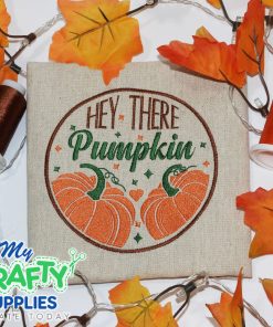 Hey Pumpkin 77 Embroidery Design