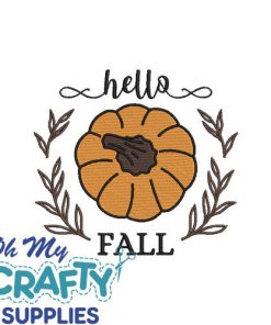 Hello Fall 715 Embroidery Design