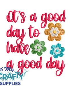 Good day 42522 Embroidery Design