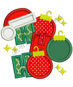 HoHoHo Applique Embroidery Design